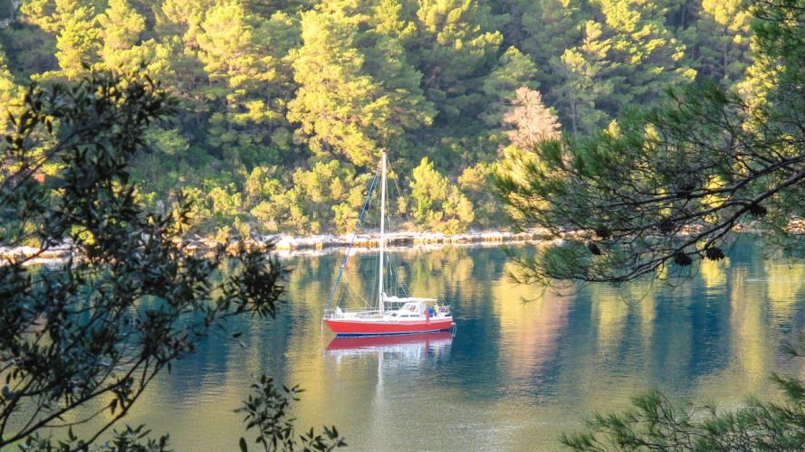 Mljet, Segelschiff