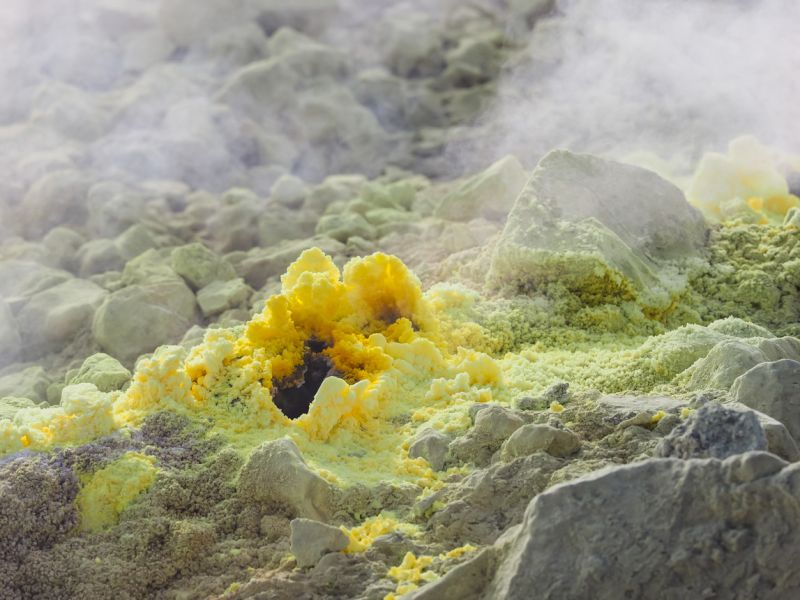 Fumarolen, Vulcano